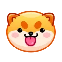 😛 emoji Shiba inu (Donut) Emoji сыавыс Fys3030 Telegram sticker 7 of 32