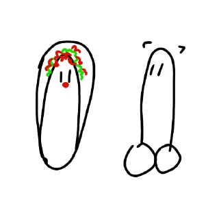 🤡 emoji писька Telegram sticker 13 of 14