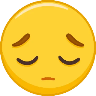 😔 emoji .В Telegram sticker 15 of 41