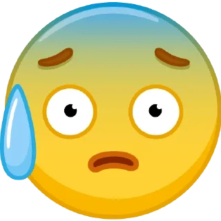 😰 emoji .В Telegram sticker 24 of 41