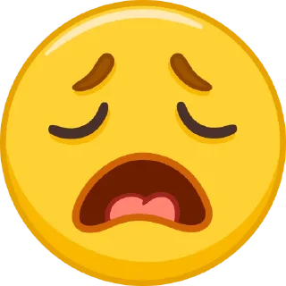 😩 emoji .В Telegram sticker 16 of 41