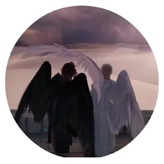 Sticker from Good Omens