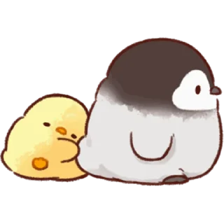 🥰 emoji Soft and Cute Chicks 3 @softandqt Telegram sticker 6 of 24