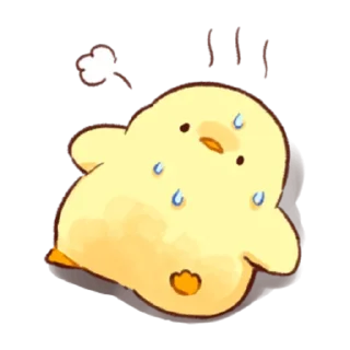 🔥 emoji Soft and Cute Chicks Summer @softandqt Telegram sticker 6 of 40