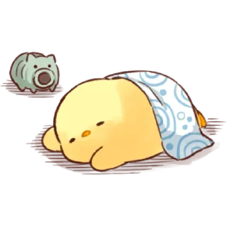 😴 emoji Soft and Cute Chicks Summer @softandqt Telegram sticker 19 of 40