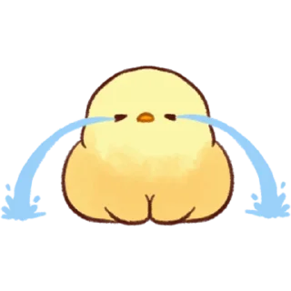 😭 emoji Soft and Cute Chicks 3 @softandqt Telegram sticker 22 of 24