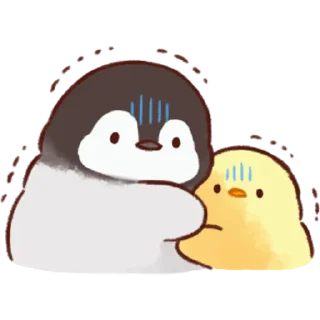 😰 emoji Soft and Cute Chicks 3 @softandqt Telegram sticker 23 of 24