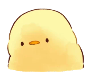 😕 emoji Soft and Cute Chicks Animation @softandqt Telegram sticker 12 of 24