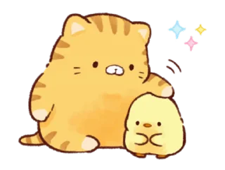 🥰 emoji Soft and Cute Chicks Animation @softandqt Telegram sticker 15 of 24