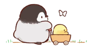 🚗 emoji Soft and Cute Chicks Animation @softandqt Telegram sticker 23 of 24
