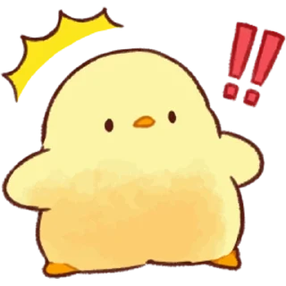 ❗️ emoji Soft and Cute Chicks 3 @softandqt Telegram sticker 18 of 24