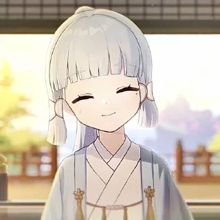 😇 emoji @vanessa_hirai, аяка Telegram sticker 6 of 15