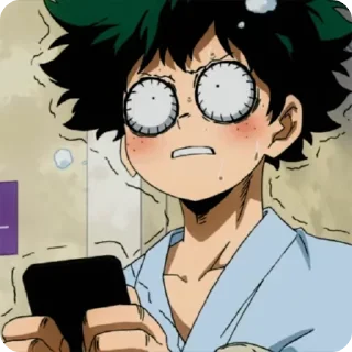 😳 emoji Mha GIFs ✨ Telegram sticker 8 of 31