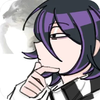 🫥 emoji Kokichi Ouma Telegram sticker 21 of 21