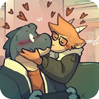 📚 emoji Duncan & Eddie Telegram sticker 10 of 76