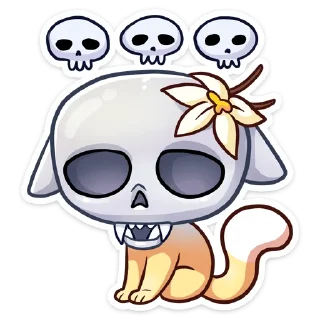 💀 emoji Ванилька '@KatShiStickers' Telegram sticker 24 of 48