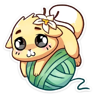 🙂 emoji Ванилька '@KatShiStickers' Telegram sticker 10 of 48