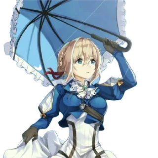 ☂️ emoji Cute Violet by @peach_artworld Telegram sticker 14 of 23