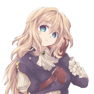 😯 emoji Cute Violet by @peach_artworld Telegram sticker 1 of 23