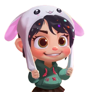 Sticker from Cute Vanellope by @peach_artworld