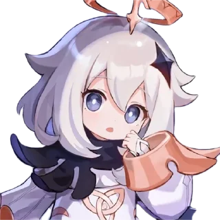 Sticker from Cute Paimon by @peach_artworld