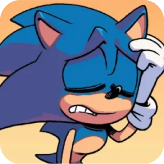 Sticker from Sonic from IDW comics