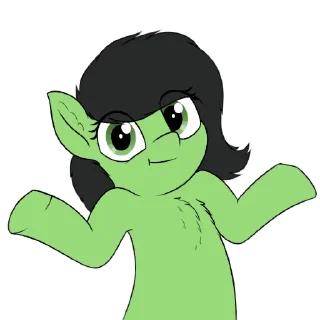 🤷‍♂️ emoji anon pony by @mlpstickers Telegram sticker 2 of 62