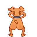 🍑 emoji Good Boy Telegram sticker 5 of 20