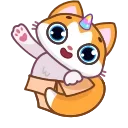 👋 emoji A Unicorn Cat Telegram sticker 5 of 20