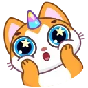 🤩 emoji A Unicorn Cat Telegram sticker 16 of 20