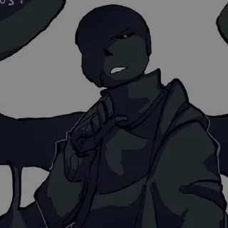 🌑 emoji 夜の暗い冗談 ~ Telegram sticker 13 of 32