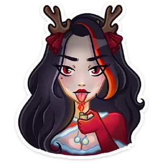 🥵 emoji Новогодняя Лилит (@TgSticker) Telegram sticker 9 of 48