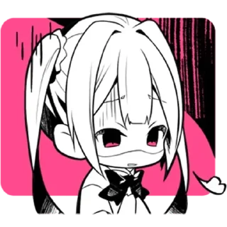 😤 emoji ୨୨ милая тян ⊹ . @stickers_emoji_R1N °. . !! Telegram sticker 15 of 16