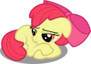 😔 emoji Apple Bloom Pony Telegram sticker 24 of 29