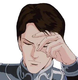 🤷 emoji Legends of the galactic heroes Telegram sticker 23 of 30