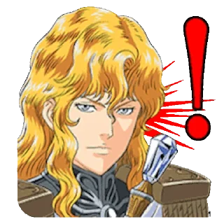 Sticker from Legend of the Galactic Heroes