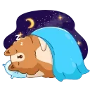 😴 emoji Hamster Bernard Telegram sticker 21 of 25