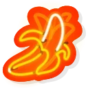 🍌 emoji Neon Emoji Telegram sticker 7 of 50