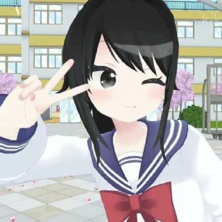 ✌️ emoji Yandere Simulator @sozdat_stikery_bot Telegram sticker 3 of 75