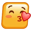 😘 emoji Square Emoji Telegram sticker 14 of 120