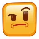 🤨 emoji Square Emoji Telegram sticker 19 of 120