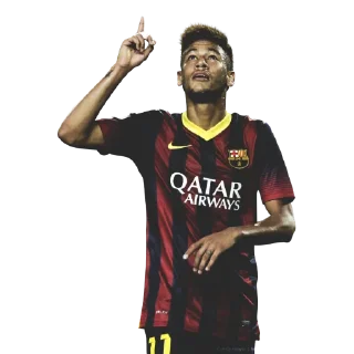 ☝️ emoji @FOOTBALLSTICKERS | Neymar jr Telegram sticker 11 of 20