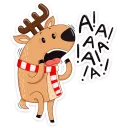 Sticker from Новогодний олень :: @stickroom
