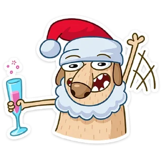 Sticker from Новогодний Дигги :: @stickroom