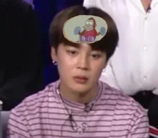 ❓ emoji Jimin, you got no jams Telegram sticker 15 of 116