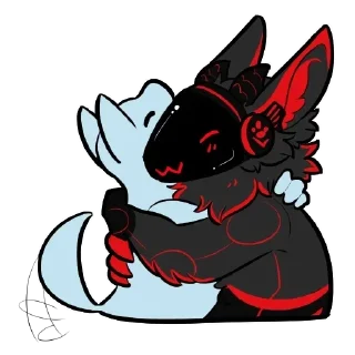 🤗 emoji Друзья фурри Telegram sticker 17 of 73