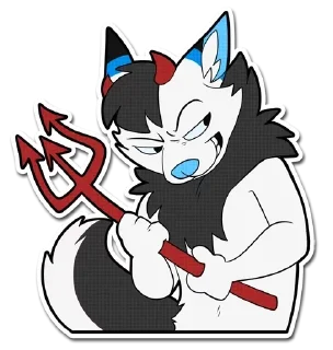 😈 emoji Друзья фурри Telegram sticker 24 of 73