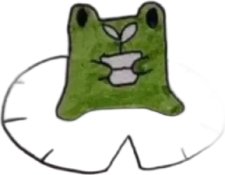 😶 emoji фрогги🐸 Telegram sticker 8 of 10