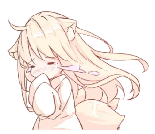 😓 emoji ' няш 𖣂 : @wexsavi 🐾 Telegram sticker 21 of 40