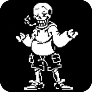 Sticker from UnderSwap Papyrus